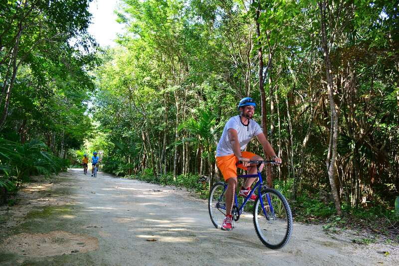 Rio Secreto Nature Reserve: Bicycle, Rappel & Ziplines Tour - Safety gear and a no-sunscreen rule