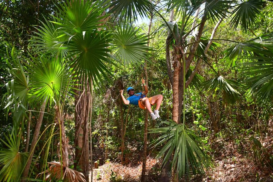 Rio Secreto Nature Reserve: Bicycle, Rappel & Ziplines Tour - The bike ride, rappel, and three ziplines