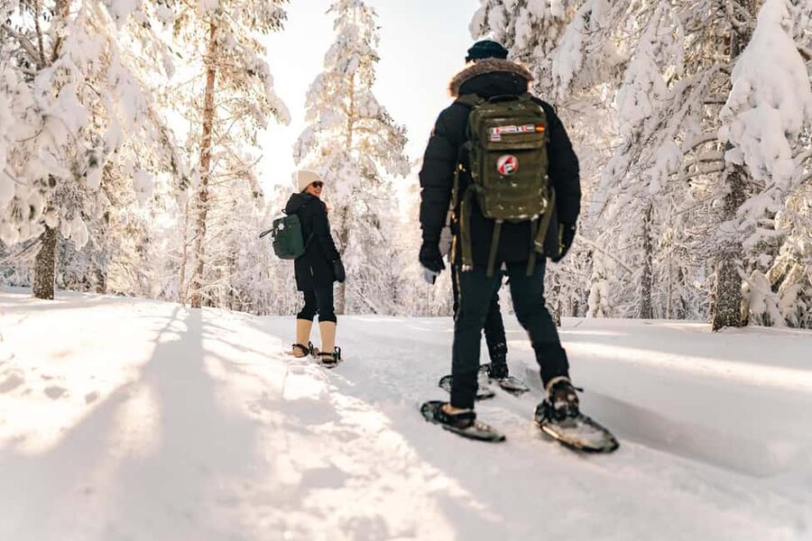 Rovaniemi: Snowshoeing in the Arctic Wilderness - Snowshoes turn a hard walk into an easy outing