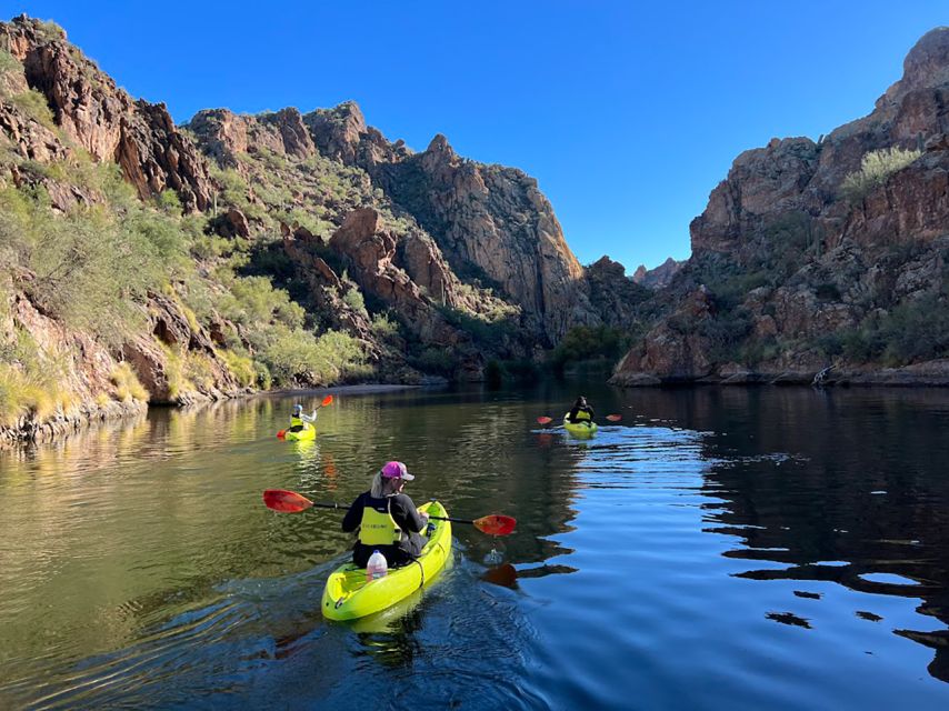 Saguaro Lake: Guided Kayaking Tour - The return paddle and final stop