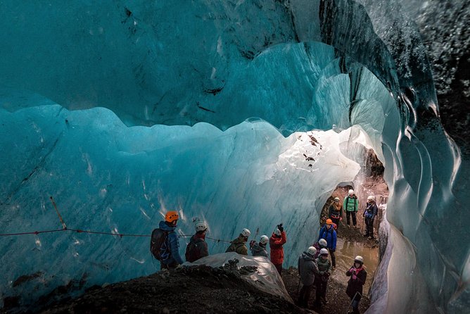 Skaftafell: Blue Ice Cave & Glacier Hike on Vatnajökull - Inside the natural blue ice cave