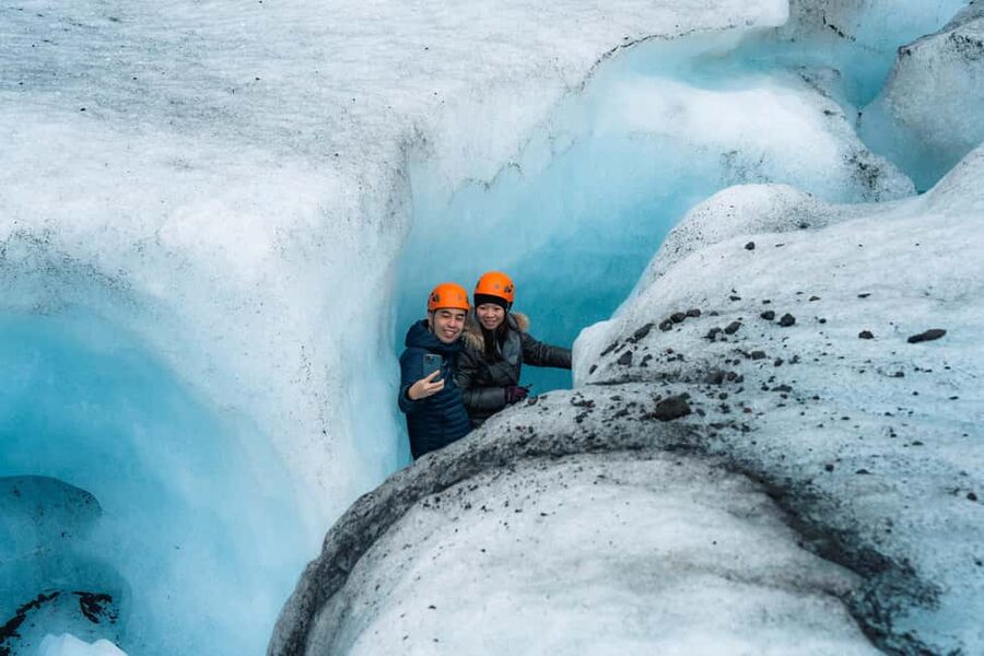 Skaftafell: Blue Ice Maze Glacier Hike on Vatnajökull - Gearing up beside the glacier