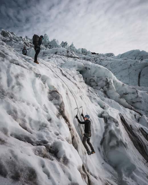 Skaftafell: Glacier XTreme - Hike & Ice Climbing Adventure - Using crampons and two ice axes