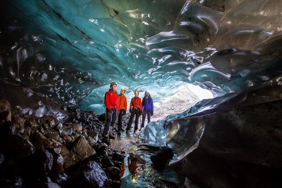 Skaftafell: Ice Cave Experience - Returning across the glacier and back to Skaftafell