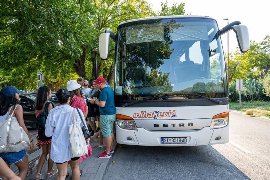 Split: Krka Waterfalls Guided Day Trip with Swim & Boat Tour - The 30-minute boat ride to Skradin