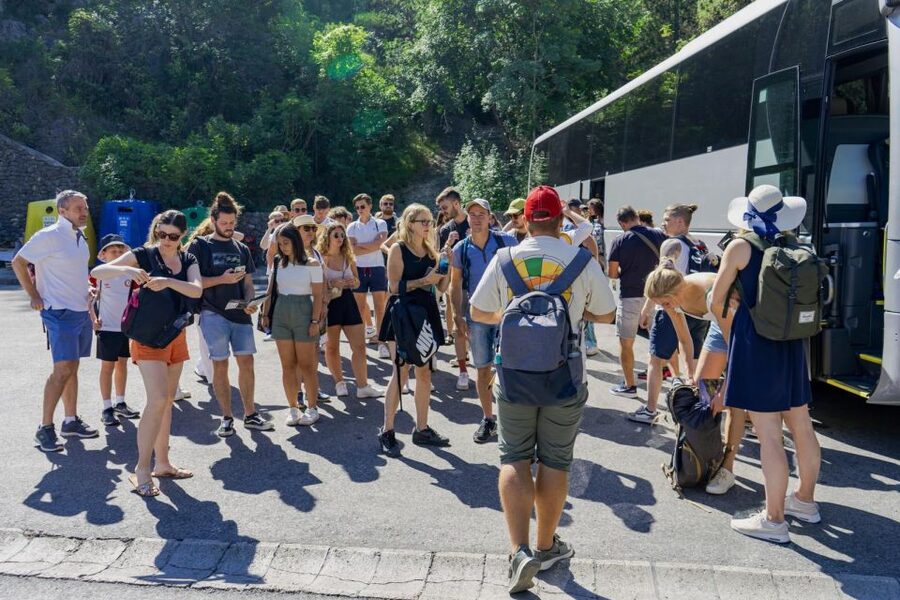 Split: Krka Waterfalls With Boat Cruise, Wine and Olive Oil - Skradin, the sandy beach, and the optional tasting