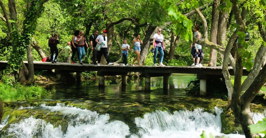 Split: Krka Waterfalls With Boat Cruise, Wine and Olive Oil - The 75-minute ride into Dalmatia