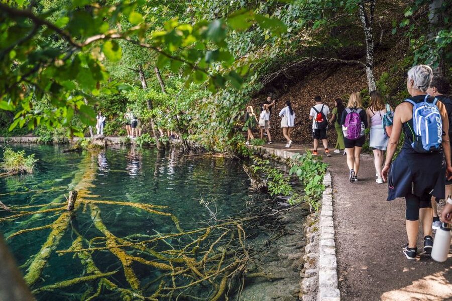 Split: Self-Guided Plitvice Lakes Day Tour with Boat Ride - The electric train saves your legs