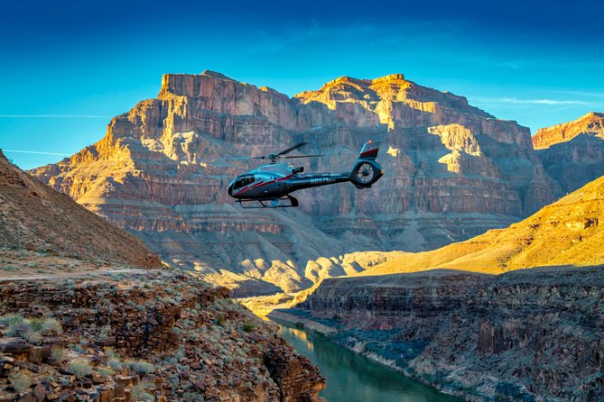 Sunset Grand Canyon Helicopter Tour from Las Vegas - Landing at Grand Canyon West