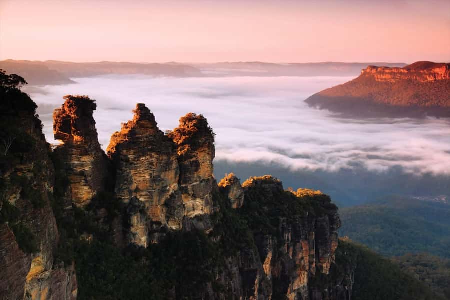 Sydney: Blue Mountains National Park Tour with River Cruise - Blue Mountains views away from the main crowds