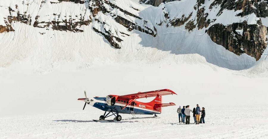 Talkeetna: Grand Denali Flight with Optional Glacier Landing - Taking off from Talkeetna in a small aircraft