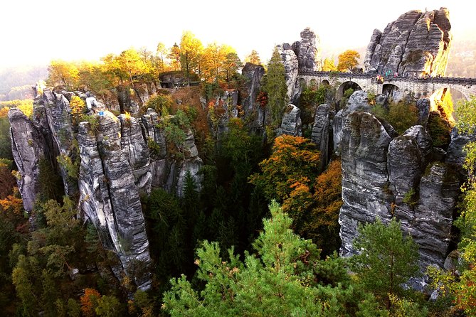 Terezin & Bohemian Switzerland from Prague: Bastei, Narnia & Café - Winter replaces Bastei with Dresden