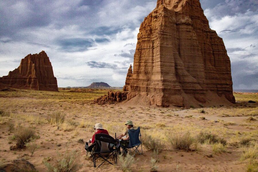 Torrey: Capitol Reef Temples of the Sun & Moon Private Tour - Glass Mountain and the color of bentonite