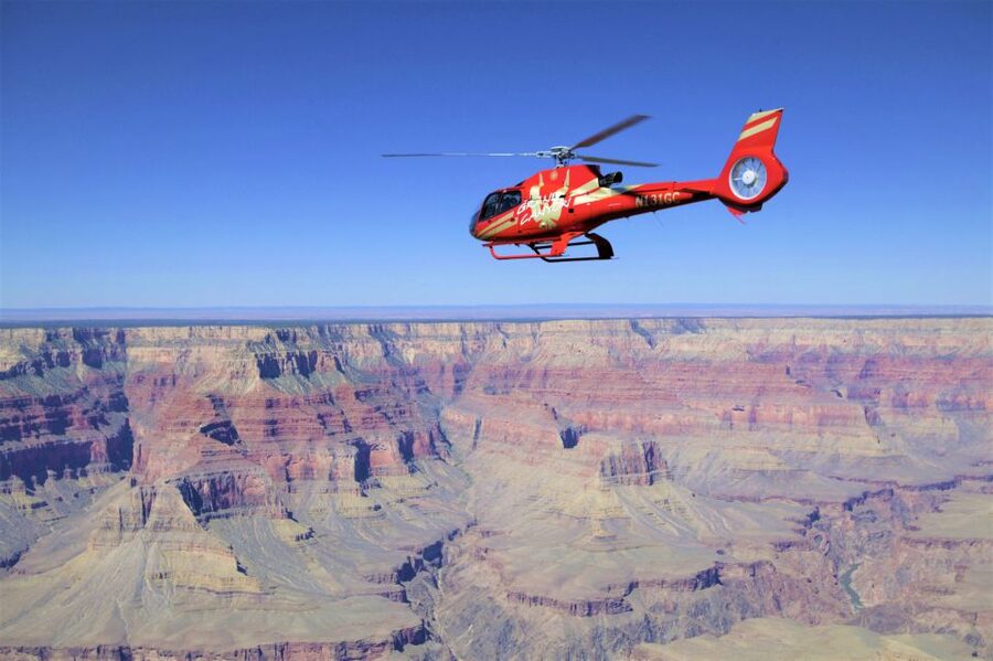 Tusayan: Grand Canyon Helicopter Ride with Optional Hummer - Looking down toward the Little Colorado River