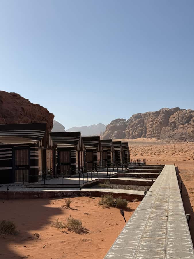 Wadi Rum: Bedouin Camp Stay,Full-Day Desert Tour with 3Meals - A private tent, Zarb dinner, and cold desert air