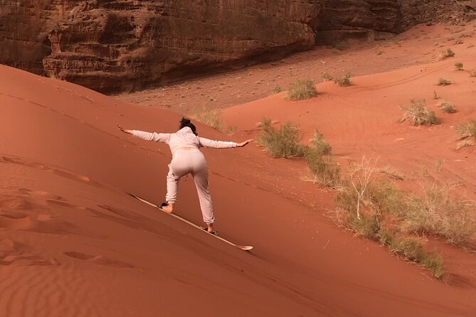 Wadi Rum Cave Camping with Jeep Tour - Rock bridges and the wide desert views