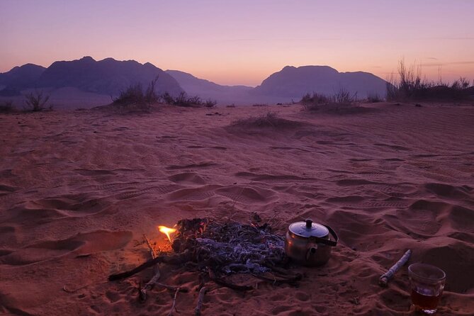 Wadi Rum Desert Sunset Tour - Sunset with Bedouin tea and biscuits