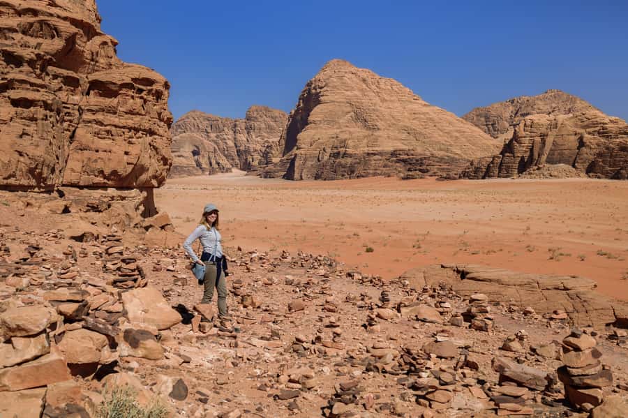 Wadi Rum: Explore 10-Hour Jeep Tour Pass, Guide, Meal & Stay - Sunset from a desert viewpoint