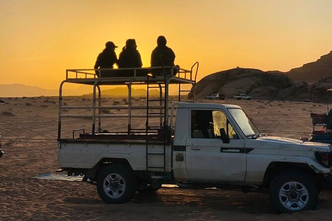 Wadi Rum Full Day Jeep Tour + Overnight & Dinner in Bedouin Camp - Red Sand Dune and the first rock bridges