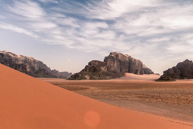 Wadi Rum: Full Day Valley Tour with Lunch - Um Frouth Rock Bridge at Sunset
