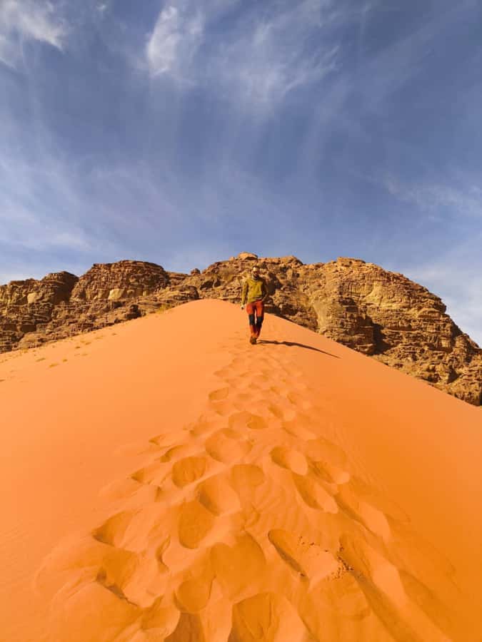 Wadi Rum: Morning or Sunset Jeep Tour - Khazali Canyon, with a little walking