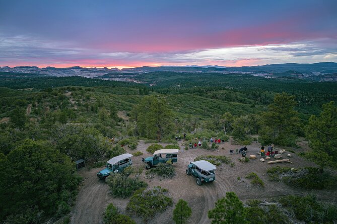 Zion Sunset Jeep Tour - A rough road to an East Zion sunset